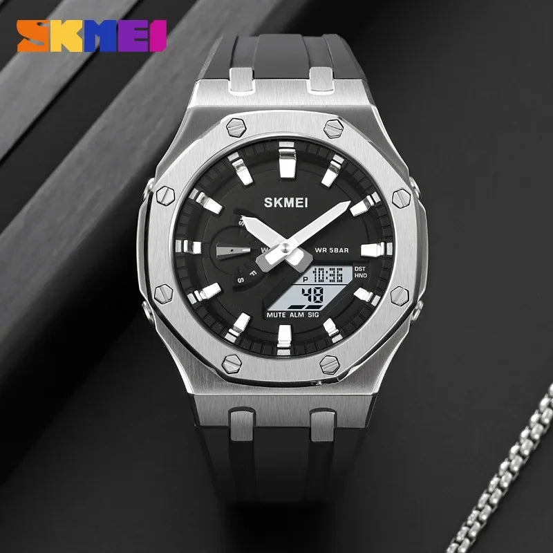 2243 Waterproof Night Glow Electronic Watch Student Electronic Watch Multi Functional Sports Men'S Watch