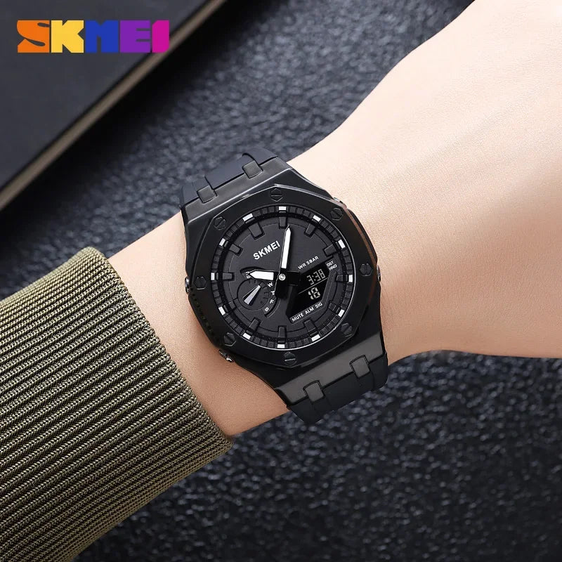 2243 Waterproof Night Glow Electronic Watch Student Electronic Watch Multi Functional Sports Men'S Watch