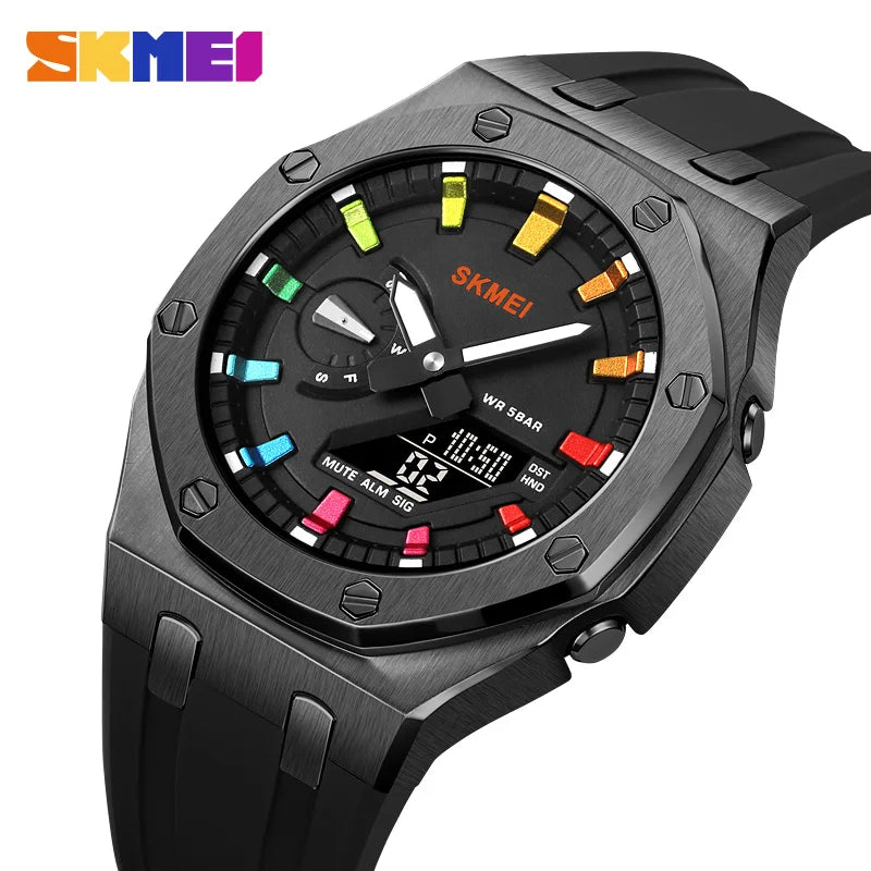 2243 Waterproof Night Glow Electronic Watch Student Electronic Watch Multi Functional Sports Men'S Watch